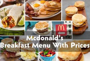 Mcdonald's breakfast menu with prices