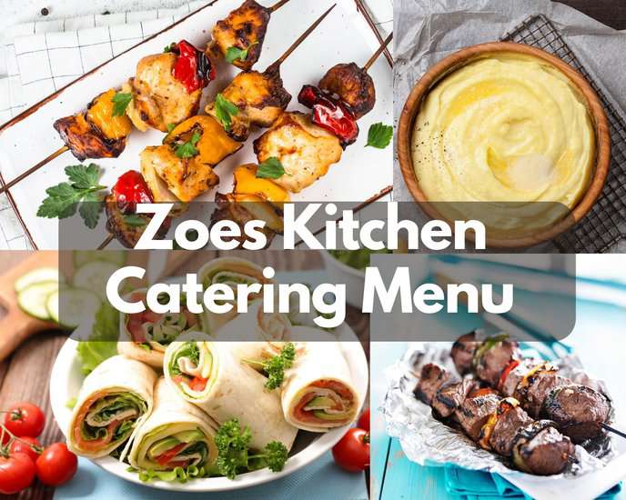 Zoes Kitchen Catering Menu 