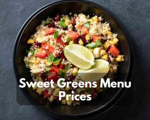 Sweet Greens Menu Prices