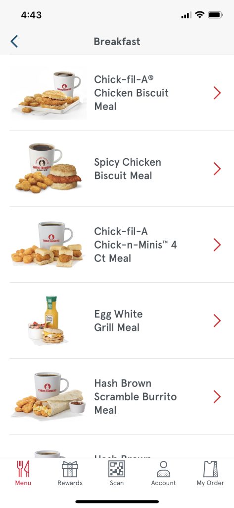 Chick Fil A Breakfast Online Order