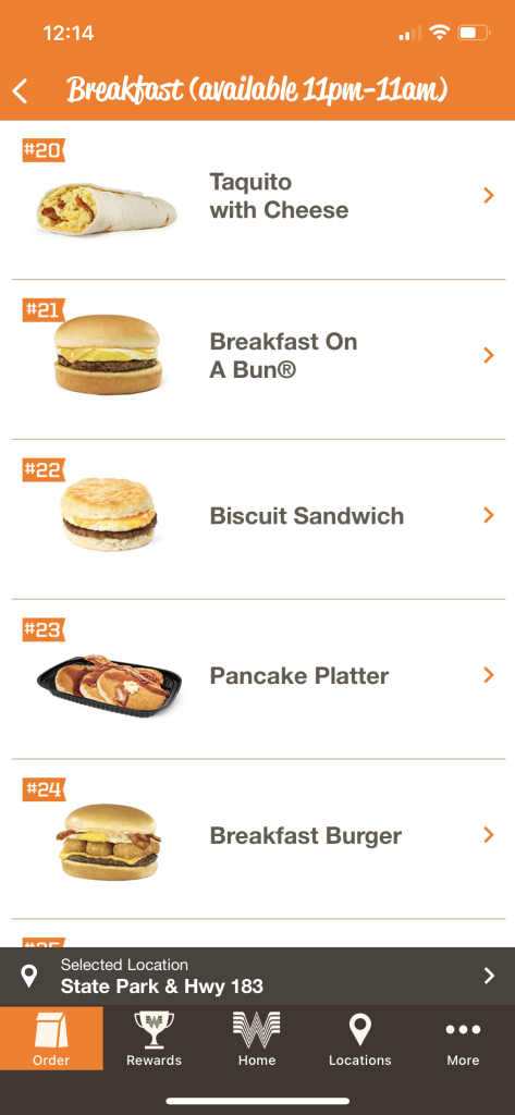 Whataburger Breakfast Online Order