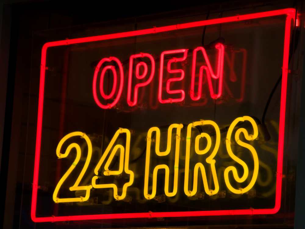 24 hours open resataurants